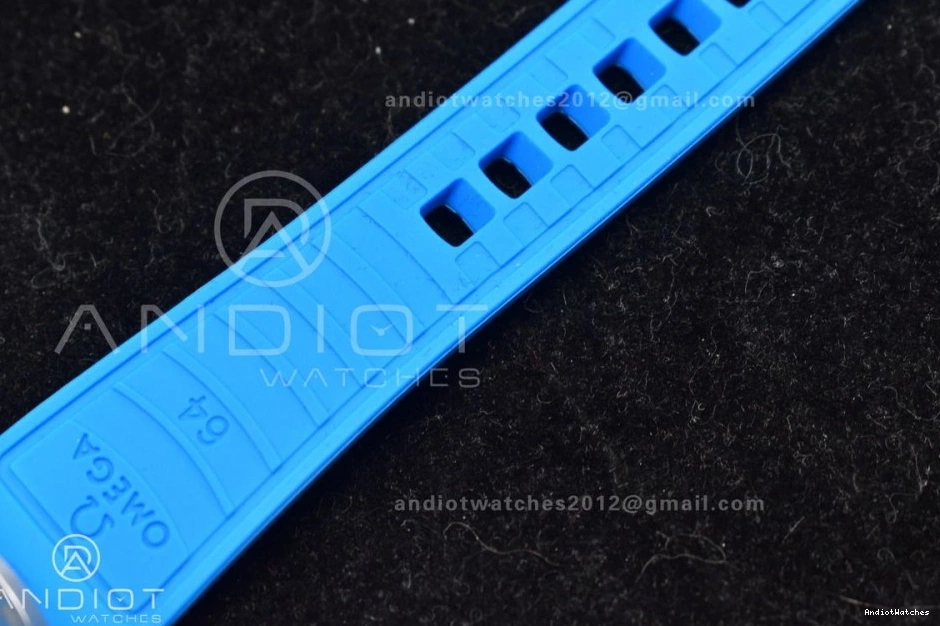 6000M Deep 1:1 Dial A Ultra TF Best Bezel Edition SS Ceramic Seamaster on Blue Rubber Strap White 1078 Black Versatile 0404